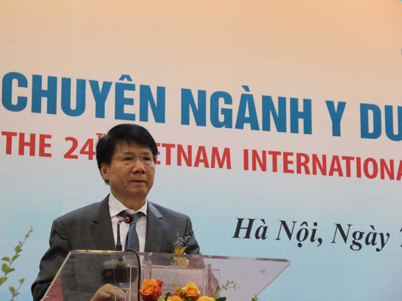 TS. Trương Quốc Cường, Thứ trưởng Bộ Y tế phát biểu khai mạc triển lãm - 1